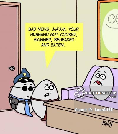 Funny Boiled Eggs Cartoon Picture For Facebook
