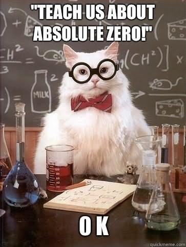 Funny Cat Meme Teach Us About Absolute Zero Picture
