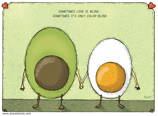 Funny Egg Cartoon Couple Picture