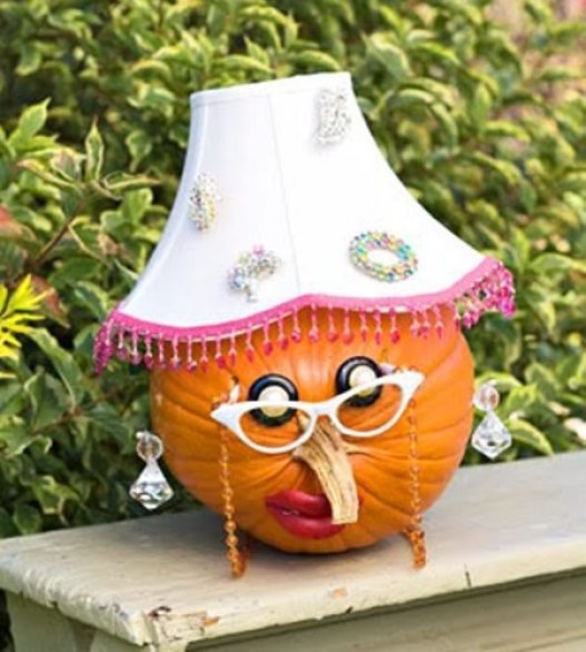 Funny Halloween Pumpkin Lamp Image
