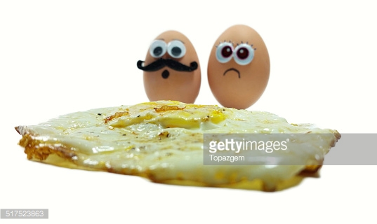 Funny Mustaches Face Egg Picture