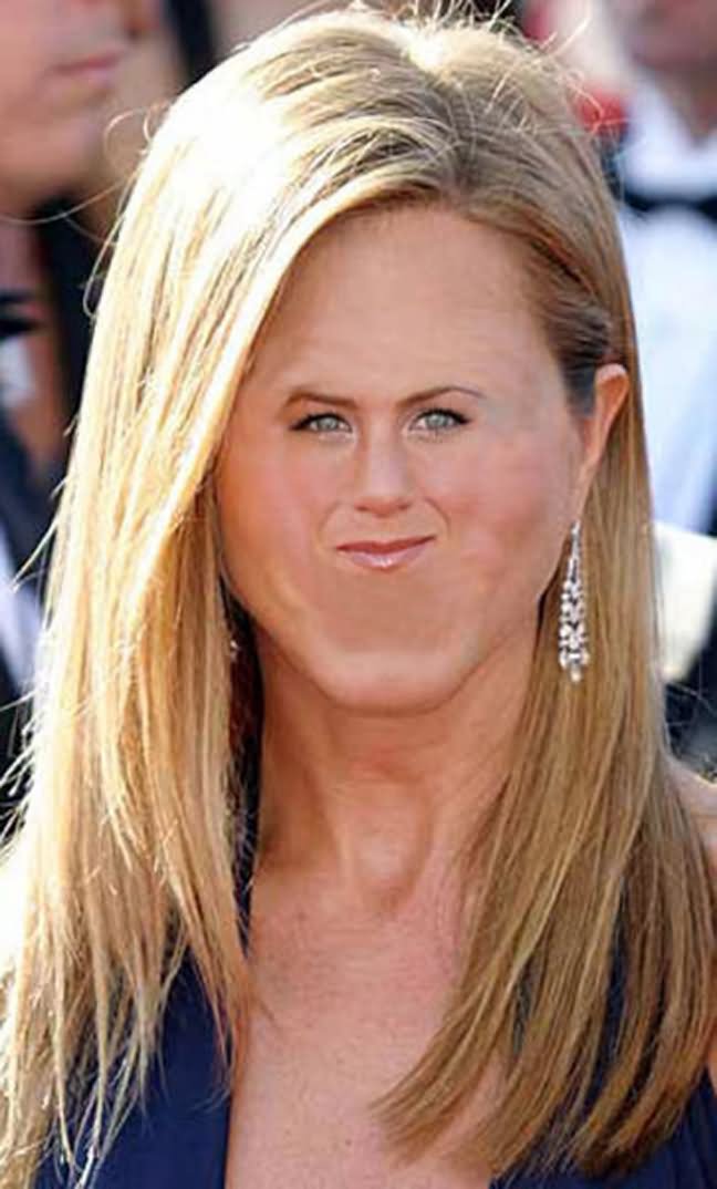 Funny Photoshop Jennifer Aniston Face Image