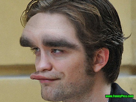 Funny Photoshopped Lips Robert Pattinson Photo