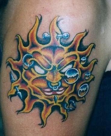 Gian Taino Sun Tattoo Idea
