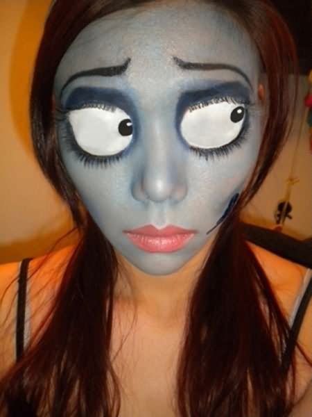 Girl With Weird Scary Makeup Face Funny Picture