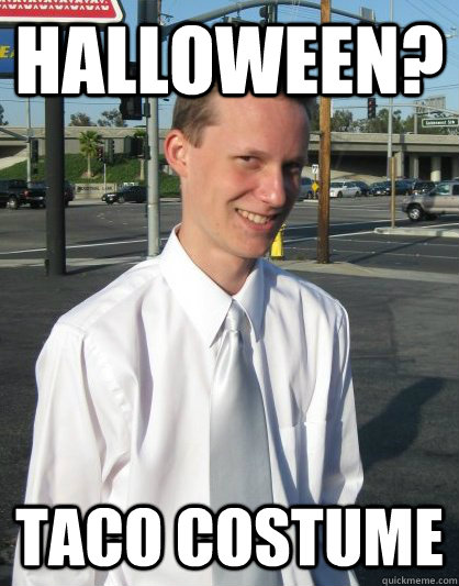 Halloween Taco Costume Funny Meme Image