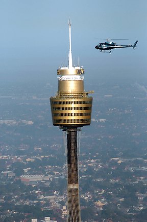 Helicopter Passing From Sydney Tower
