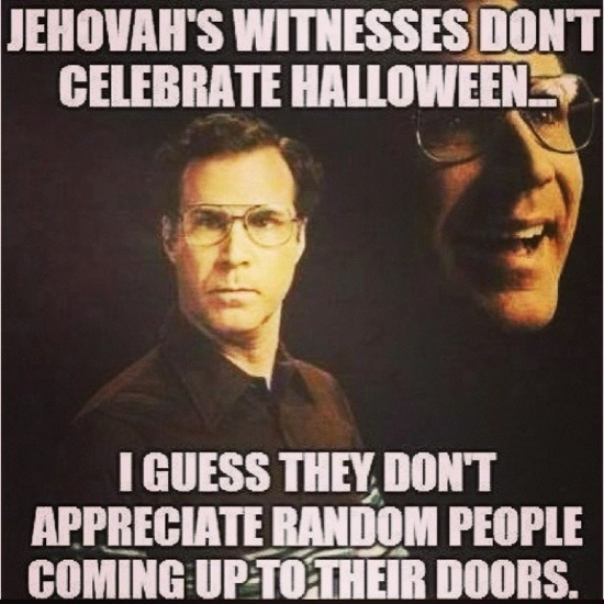 I Guess They don't Appreciate Random People coming Up To Their Doors Funny Halloween Meme Image