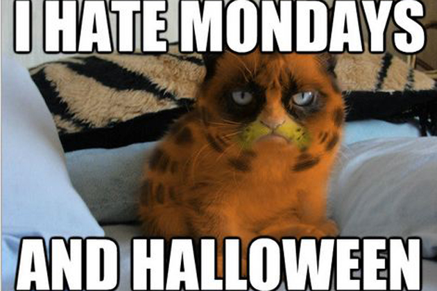 I Hate Mondays And Halloween Funny Meme Photo