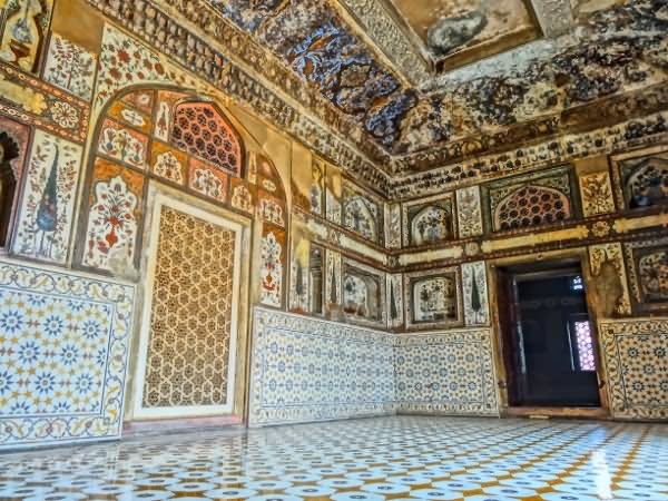 Incredible Inside Art Work Inside Taj Mahal