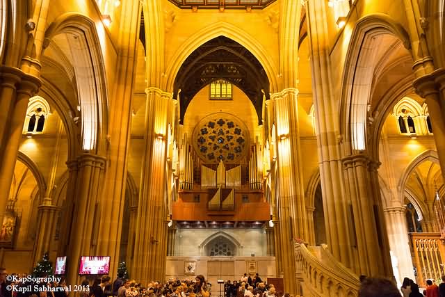 Incredible Inside View Of St. Mary's Cathedral Church Sydney