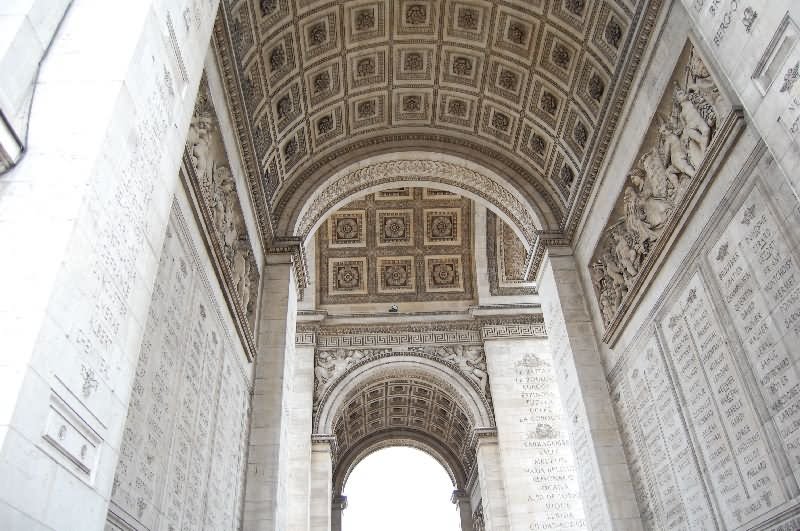 Inside Arc de Triomphe View Picture