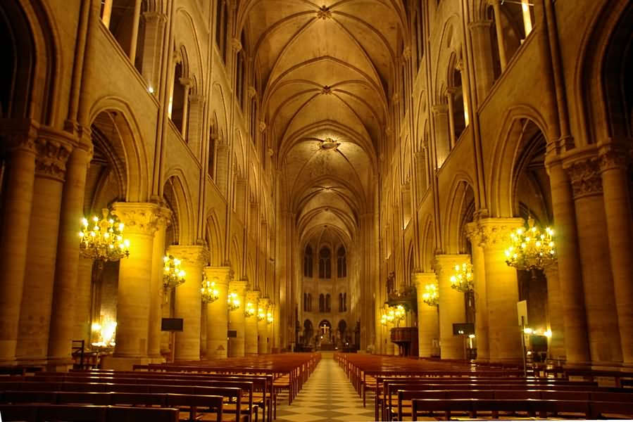 Inside Image Of Notre Dame de Paris