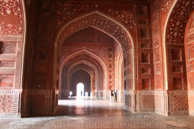 Inside Taj Mahal Mosque