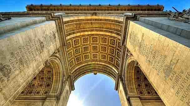 Inside View Of Arc de Triomphe