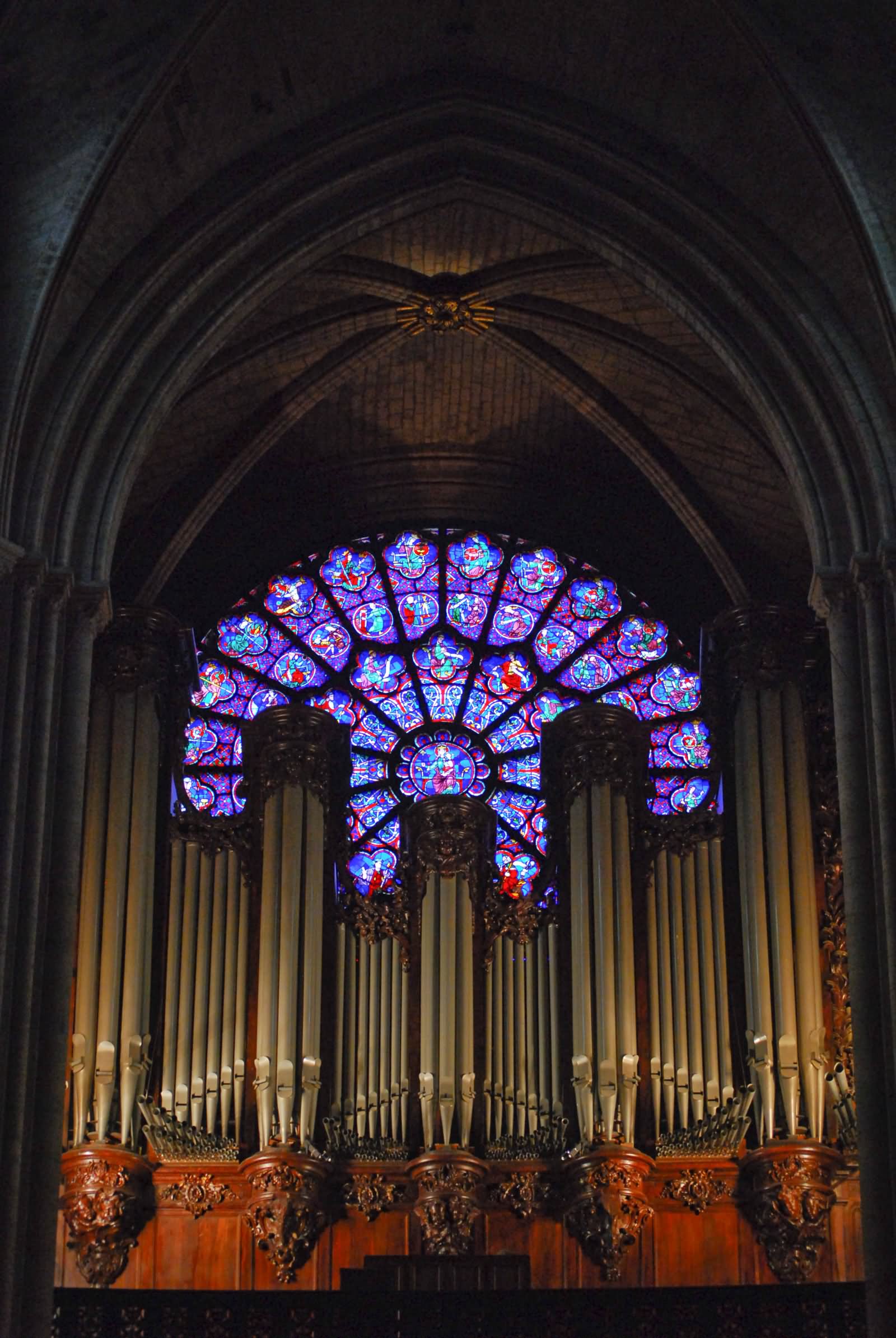 Inside View Of Notre Dame de Paris