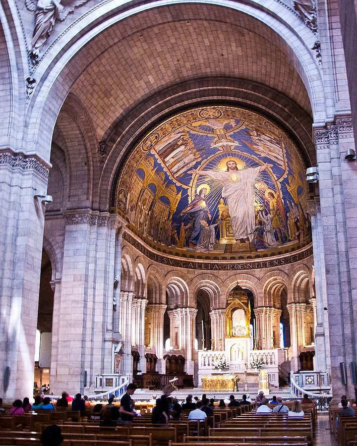 Inside View Of Sacre-Coeur Paris