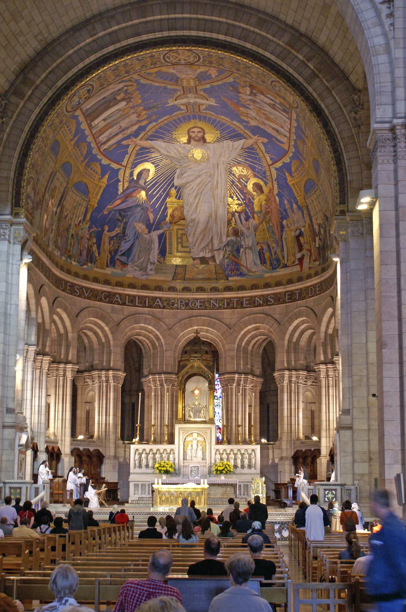 Inside View Of Sacré-Cœur, Paris