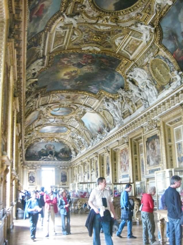 Interior Of The The Louvre Musuem, Paris