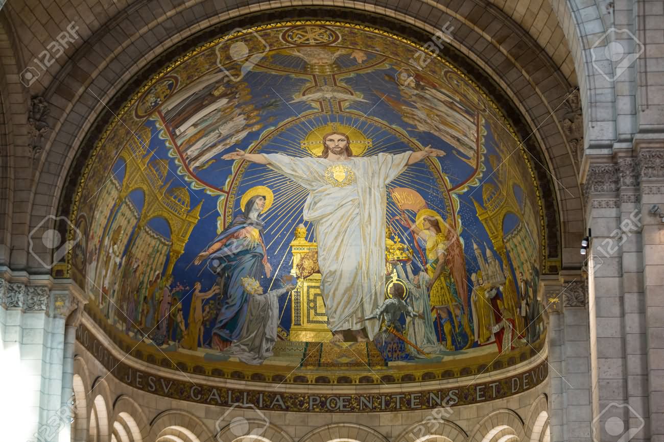 Interior View Of Basilica Of The Sacre-Coeur, Paris