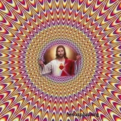 Jesus Christ Optical Illusion Picture