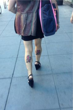 Juggalo Tattoos On Back Legs