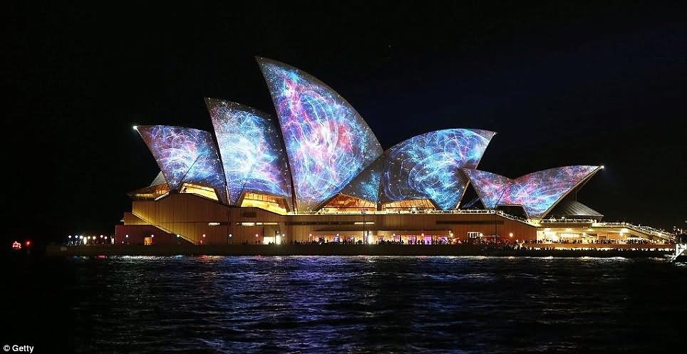 Lighting Decoration Sydney Opera House Night View