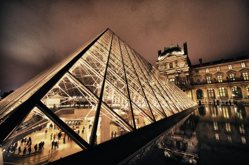 Louvre Museum Night Image