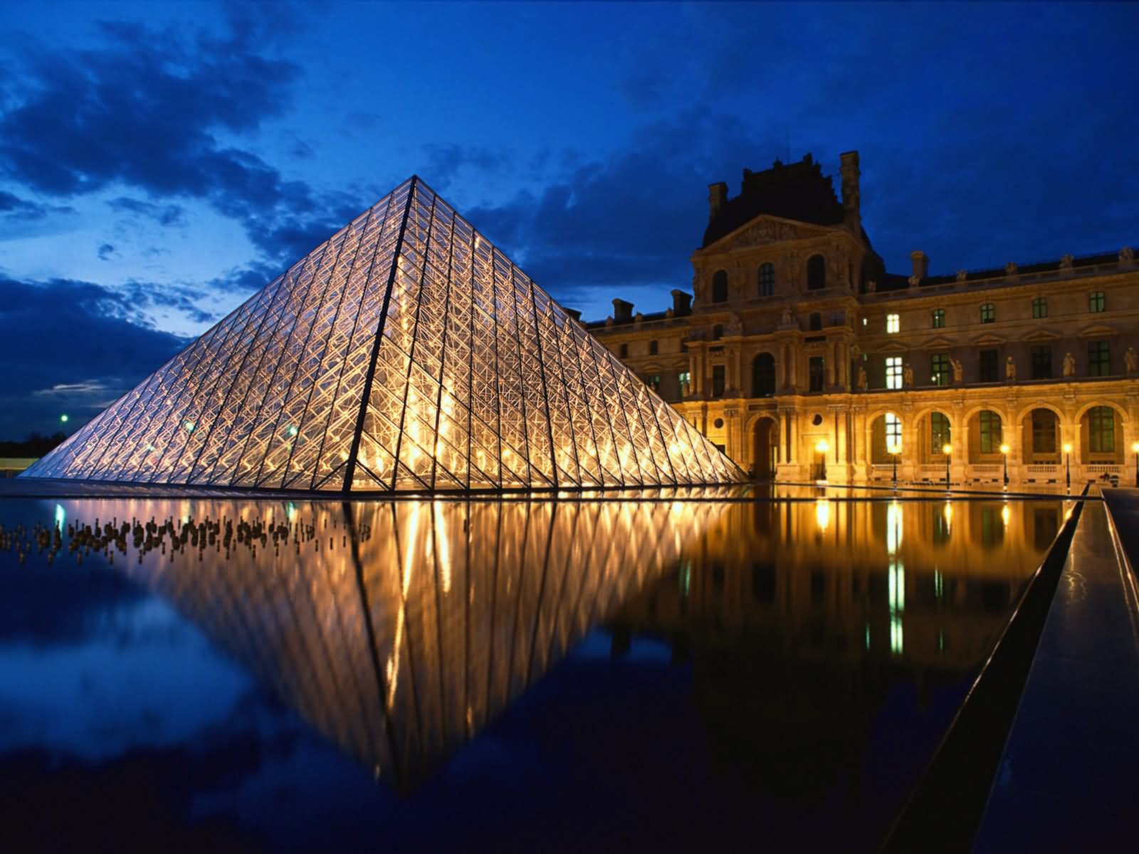 Louvre Museum Night View
