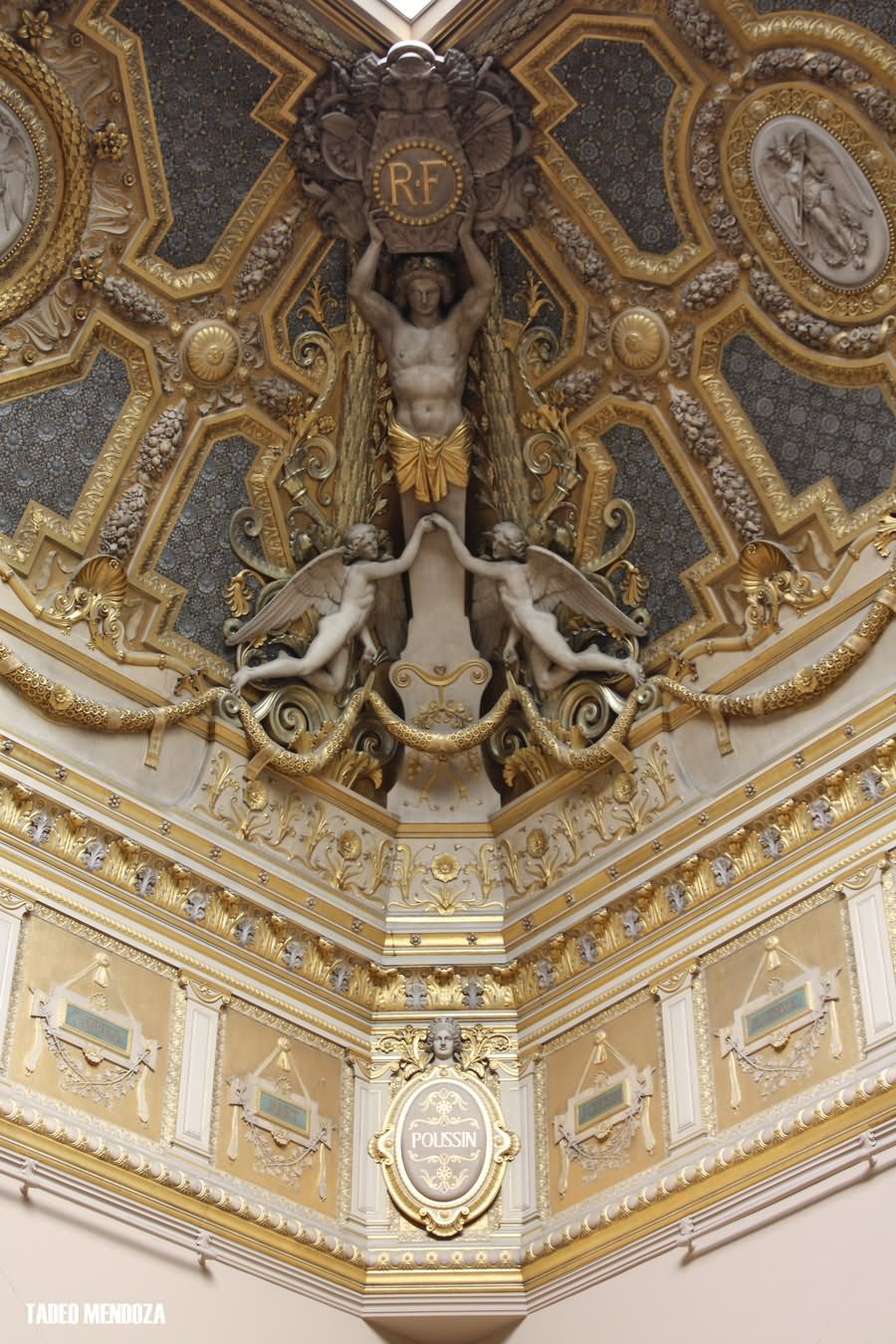 Louvre Musuem Beautiful Interior View Image