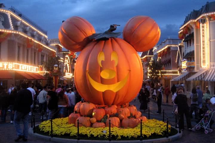 Mickey Mouse Funny Halloween Pumpkin Picture