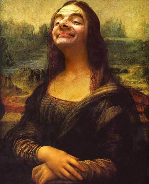 Mr Bean Mona Lisa Funny Photoshopped Picture
