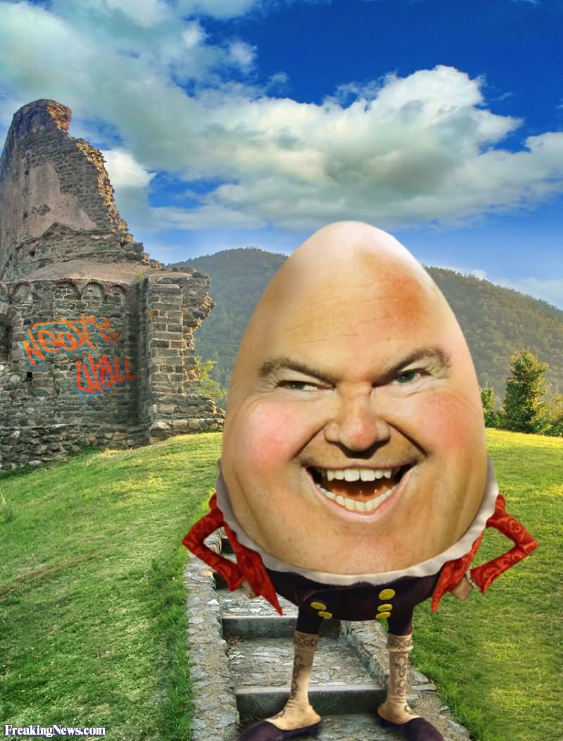 Newt Gingrich Funny Egg Head Photoshop Photo