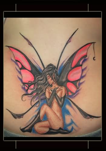 Nice Fantasy Fairy Tattoo