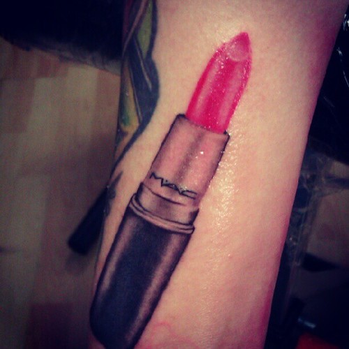 Nice Mac Lipstick Tattoo