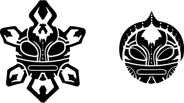 Nice Taino Sun Symbol Tattoo Designs