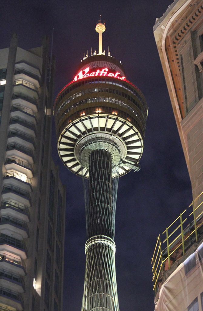 Night View Image Of Sydney Tower
