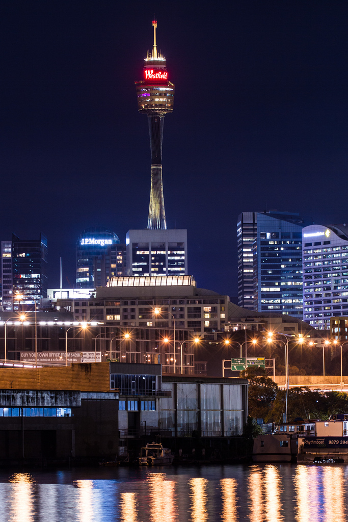 Night View Of Sydney Tower