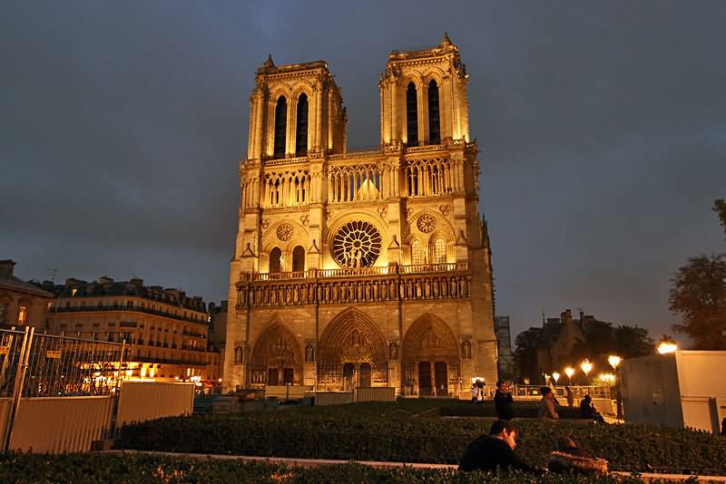Notre Dame de Paris At Night Looking Beautiful