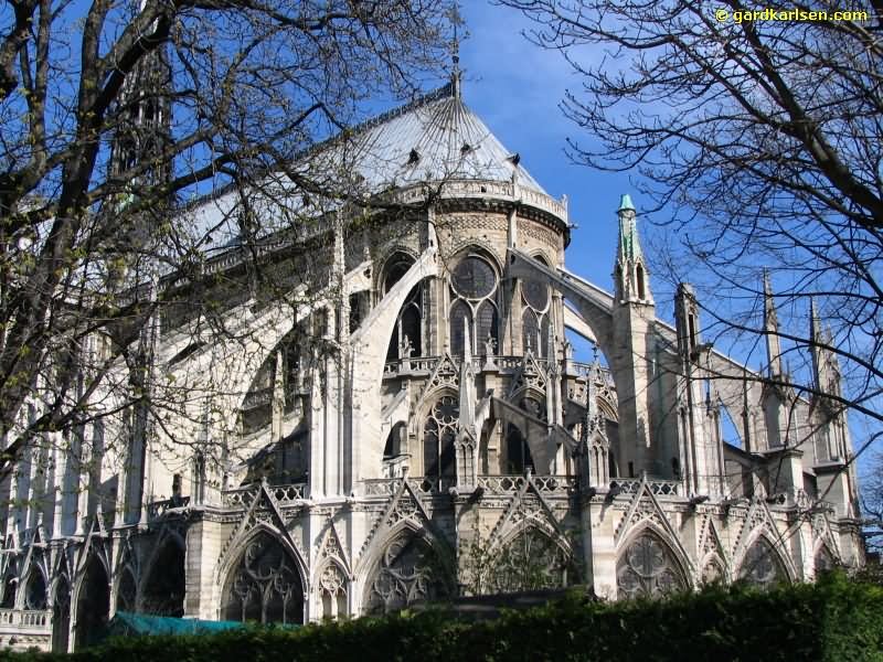 Notre Dame de Paris Cathedral Flying Buttresses