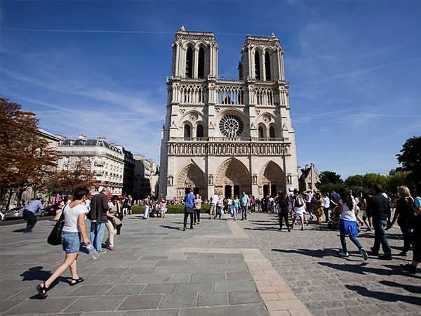 Notre Dame de Paris Courtyard Picture