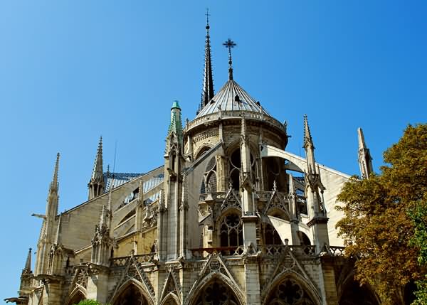 Notre Dame de Paris Flying Buttresses Image