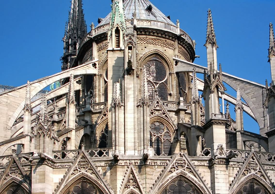 Notre Dame de Paris Flying Buttresses Photo
