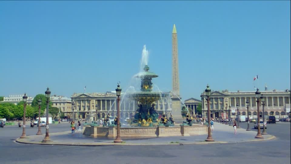 Obelisk And Fountain At Place de la Concorde
