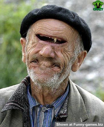 Old Man Funny Photoshop Face Image