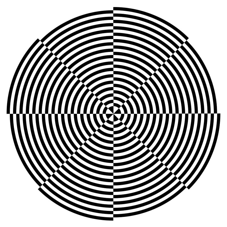 Optical Illusion Spiral Design