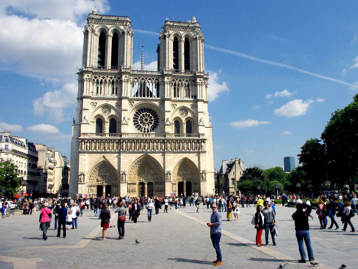 Outside Image Of Notre Dame de Paris