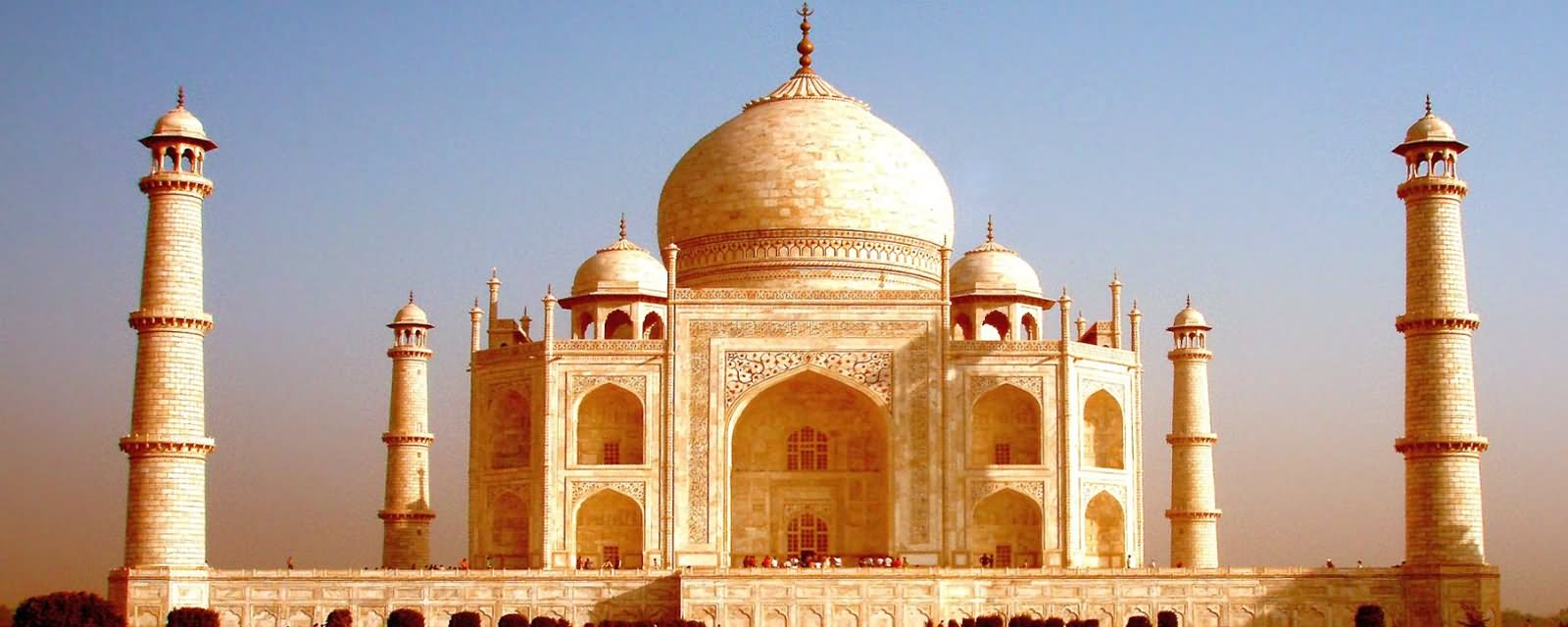 Panorama View Of Taj Mahal