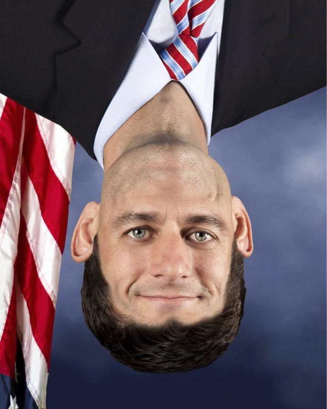 Paul Ryan Upside Down Face Funny Photoshopped Image