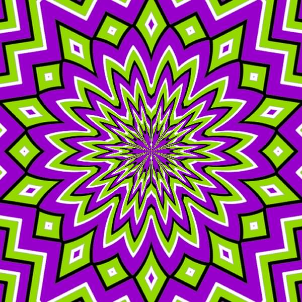 Purple Optical Illusion Picture